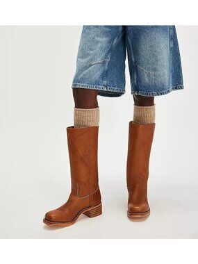 NEW Frye Campus 14L Boots Chore Rustic Equestrian Saddle Brown Womens 9.5